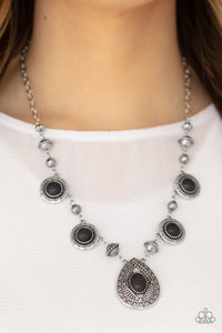 Paparazzi Accessories Mayan Magic - Black Necklace & Earrings 