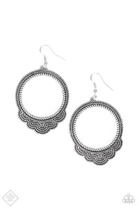 Paparazzi Accessories Rover Radiance Silver Earrings 