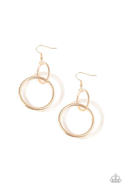 Paparazzi Accessories Circus Circuit - Gold Earrings 