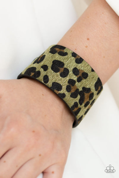 Paparazzi Accessories Cheetah Cabana - Green Bracelet 