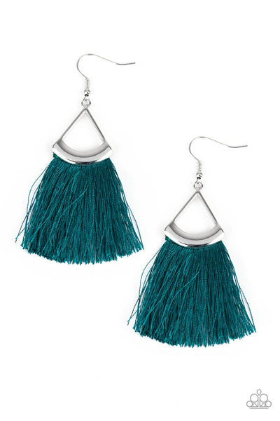 Paparazzi Accessories Tassel Tuesdays - Blue Earrings 