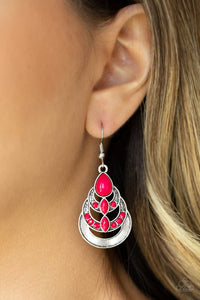 Paparazzi Accessories Boho Brilliance - Pink Earrings 