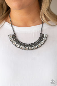 Paparazzi Accessories Killer Knockout - Black Necklace & Earrings 