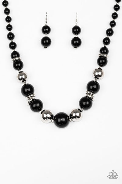 Paparazzi Accessories New York Nightlife - Black Necklace & Earrings 