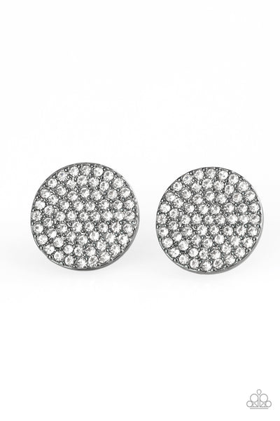 Paparazzi Accessories Radiant Ripples - Black Earrings