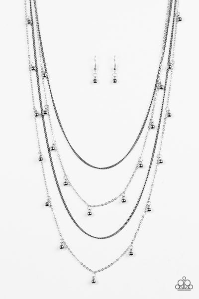 Paparazzi Necklace Come Out and SLAY - Silver
