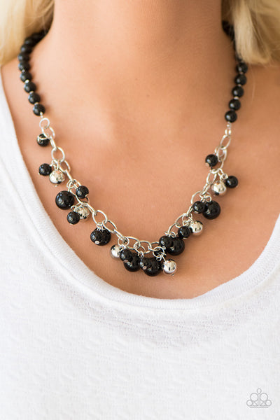 Paparazzi Accessories Classically Celebrity - Black Necklace & Earrings 