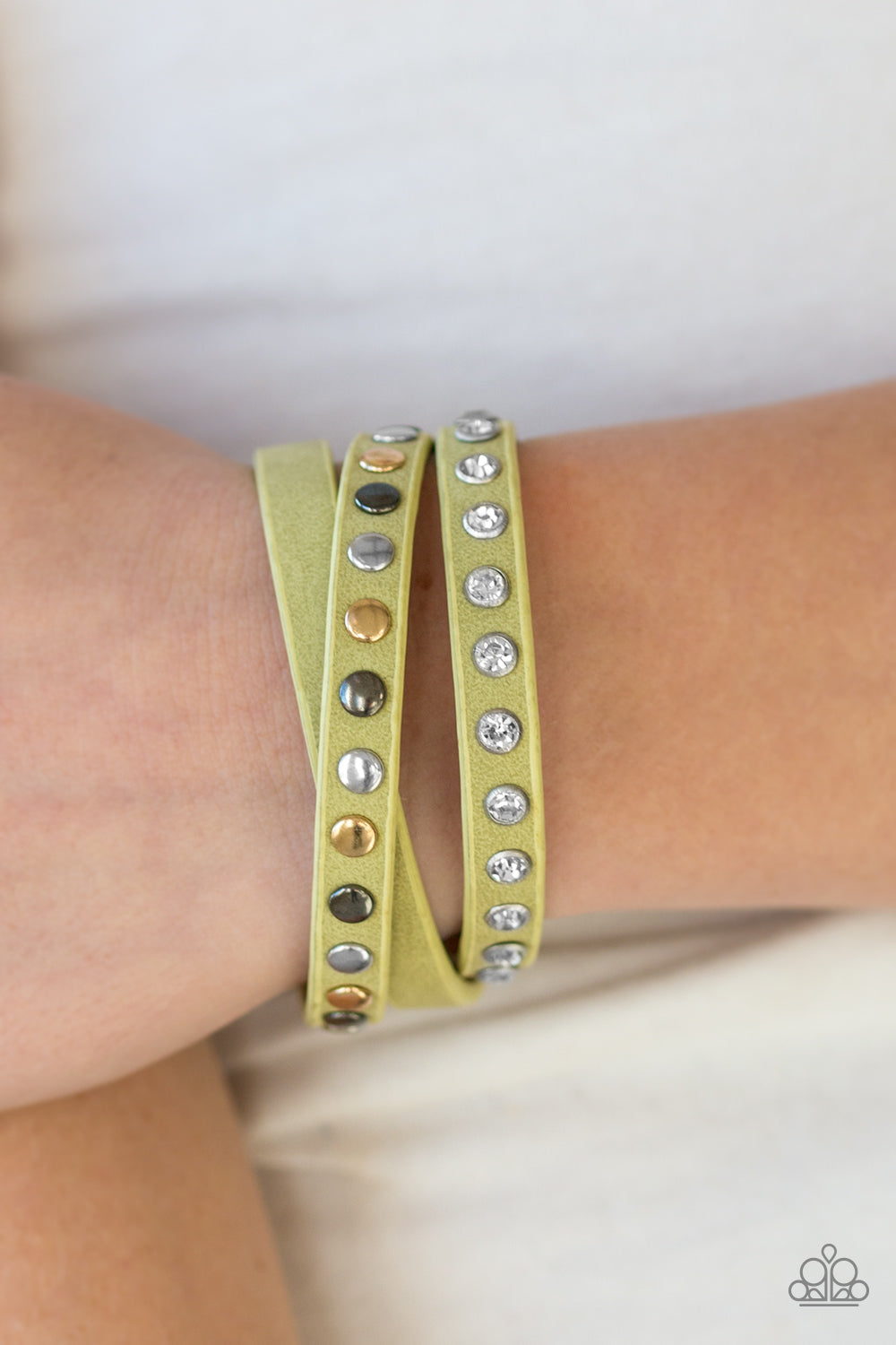 Paparazzi Accessories Catwalk Casual - Green Bracelet 