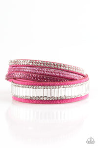 Paparazzi Accessories Just In SHOWTIME - Pink Bracelet 