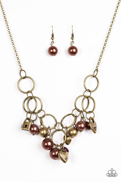 Paparazzi Accessories In A Bind - Brown Necklace 