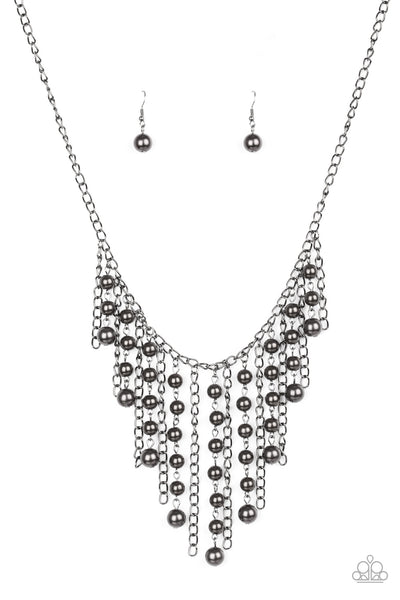 Paparazzi Accessories STUN Control - Black Necklace & Earrings 