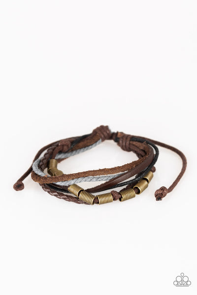 Paparazzi Accessories Forest Front Runner - Brown Bracelet 