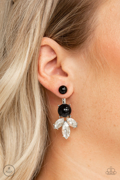 Paparazzi Accessories Extra Elite - Black Earrings 