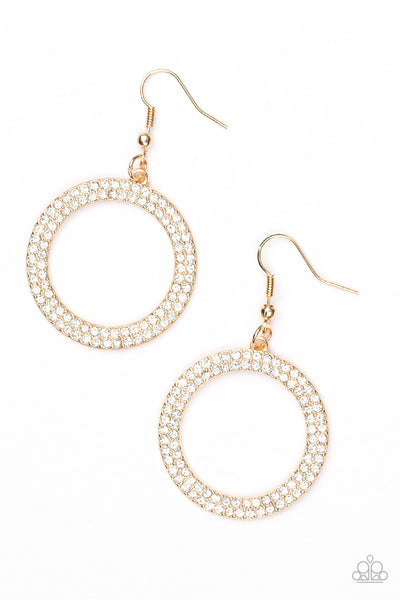 Paparazzi Accessories Bubbly Babe - Gold Earrings 