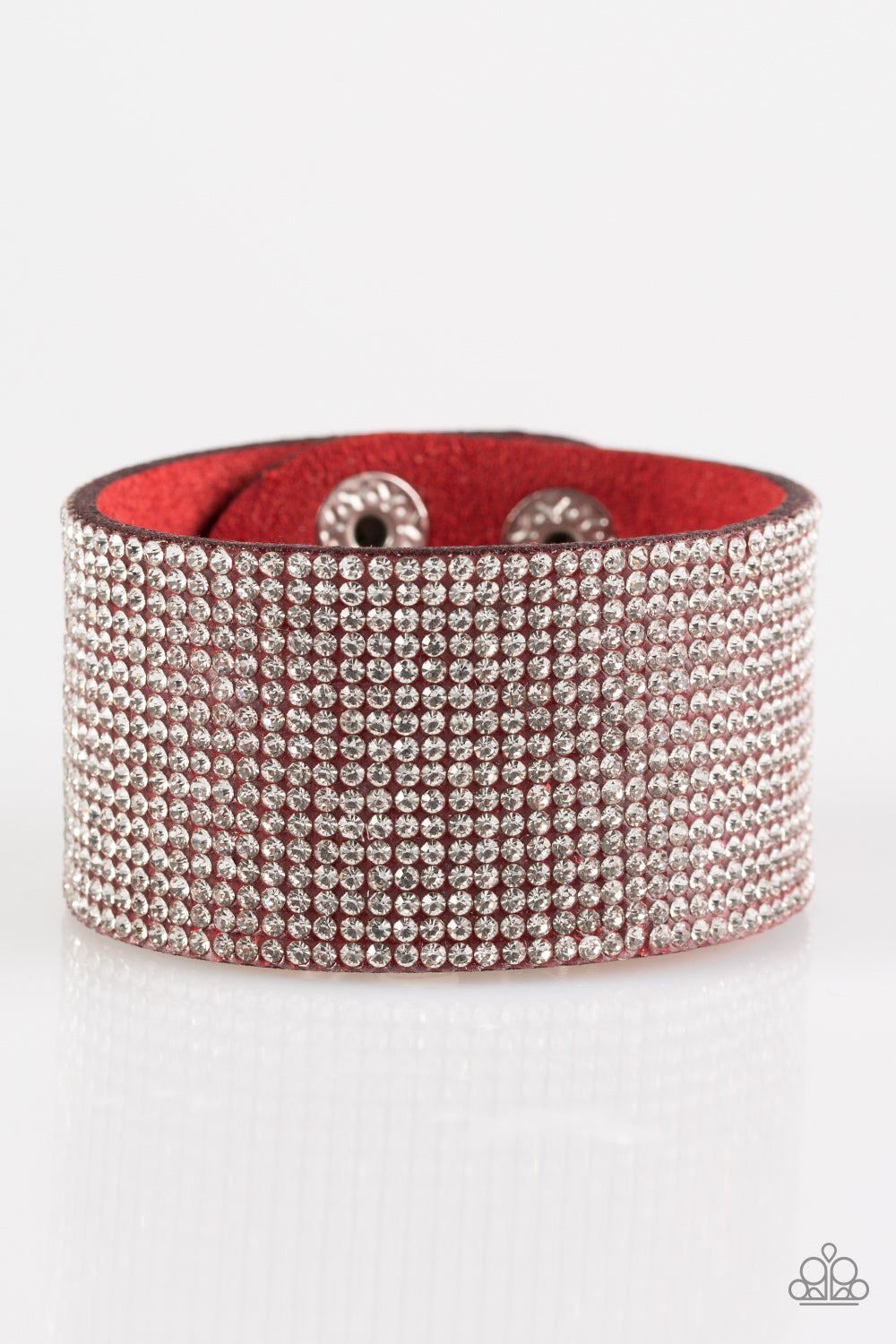 Paparazzi Accessories Roll With The Punches - Red Bracelet 