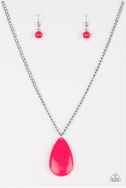 Paparazzi Accessories - So Pop-YOU-lar - Pink Necklace & Earrings 
