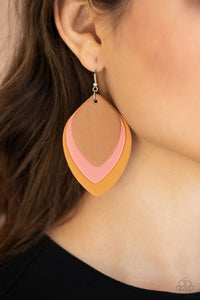 Paparazzi Accessories Light as a LEATHER - Multi Earrings 