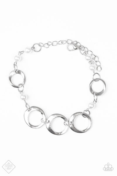 Paparazzi Accessories Poised and Polished - White Bracelet 