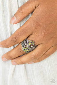 Paparazzi Accessories Fire and Ice - Green Ring