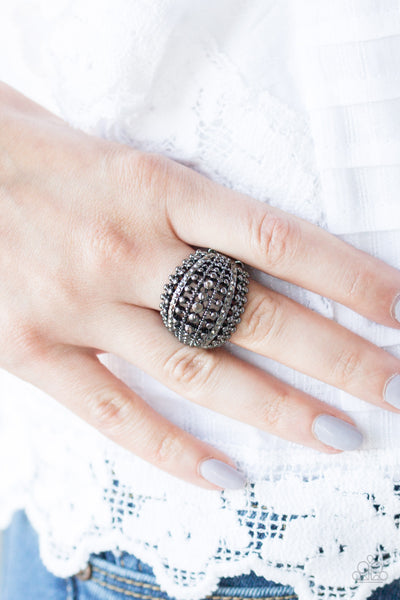 Paparazzi Accessories Up In ARMOR - Black Ring 