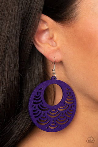 Paparazzi Accessories SEA Le Vie! - Purple Earrings 