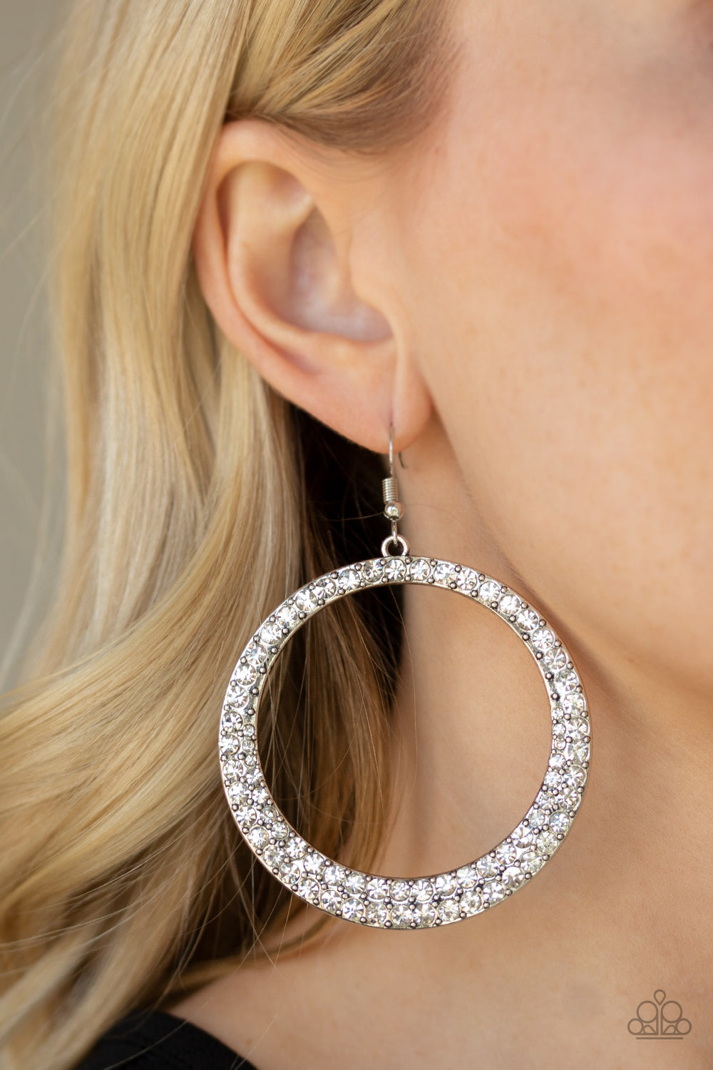 Paparazzi Accessories So Demanding - White Earrings 