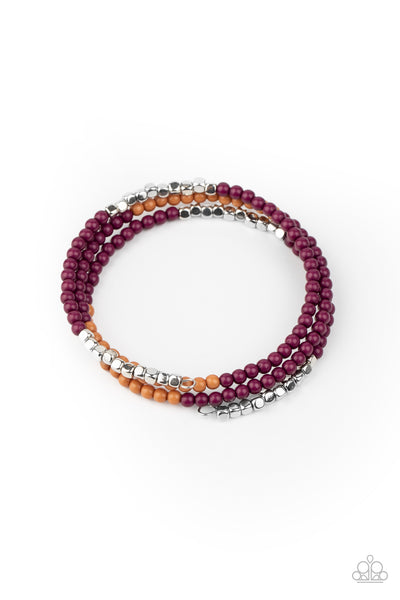 Paparazzi Accessories Spiral Dive - Purple Bracelet 