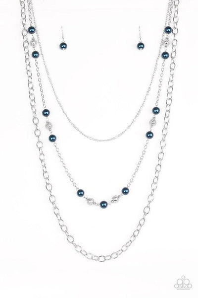 Paparazzi Accessories Classical Cadence - Blue Necklace & Earrings 