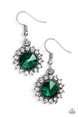 Paparazzi Earring Bring In The BEAM Team - Green