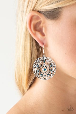 Paparazzi Accessories Choose To Sparkle - Blue Earrings 