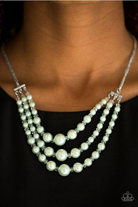 Paparazzi Accessories Spring Social - Green Necklace & Earrings 
