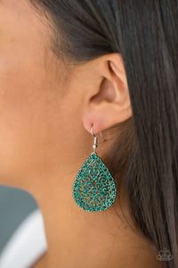 Paparazzi Accessories Indie Idol - Green Earrings 