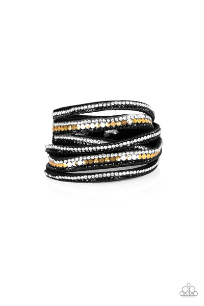 Paparazzi Accessories Rock Star Attitude - Black Bracelet 