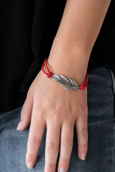 Paparazzi Accessories Faster Than FLIGHT - Red Bracelet 