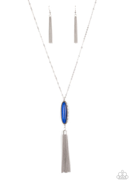 Paparazzi Accessories Stay Cool - Blue Necklace & Earrings 