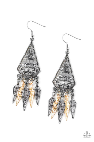 Paparazzi Accessories Me Oh MAYAN - Multi Earrings 