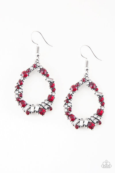 Paparazzi Accessories Crushing Couture - Red Earrings 