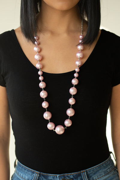 Paparazzi Accessories Pearl Prodigy - Pink Necklace & Earrings 