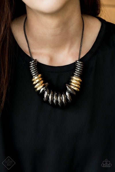 Paparazzi Accessories - Haute Hardware - Multi Necklace & Earrings 