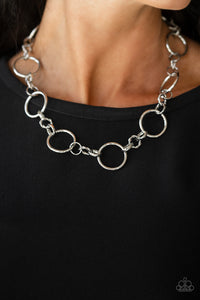 Paparazzi Accessories Classic Combo - Silver Necklace & Earrings 