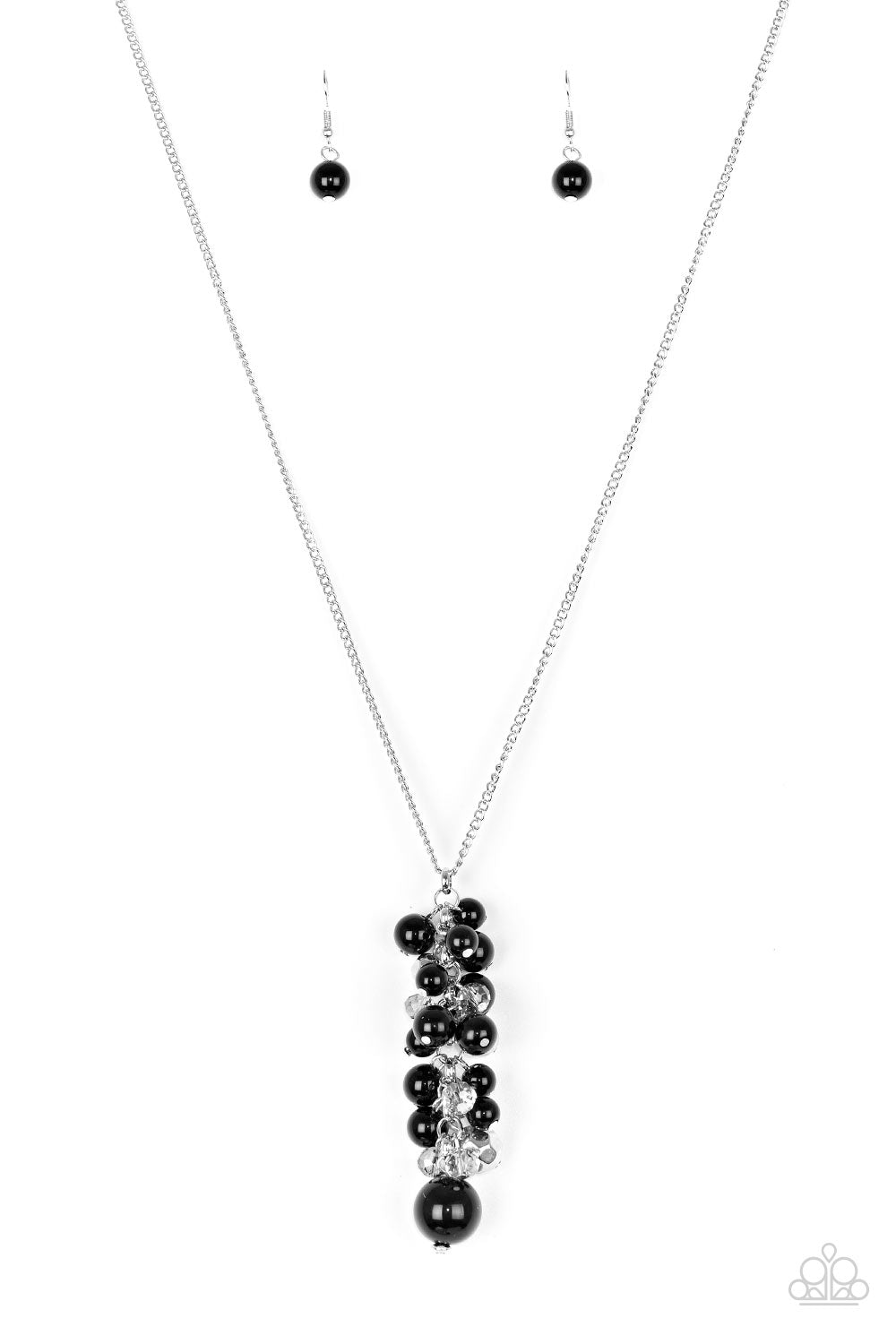 Paparazzi Accessories Ballroom Belle - Black Necklace & Earrings 