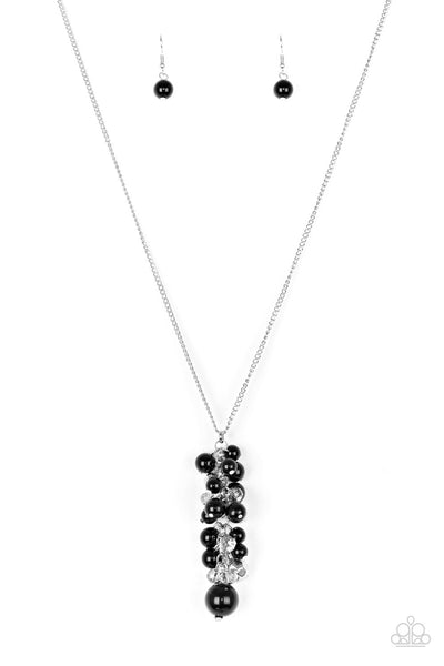 Paparazzi Accessories Ballroom Belle - Black Necklace & Earrings 