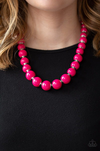 Paparazzi Accessories Everyday Eye Candy - Pink Necklace & Earrings 