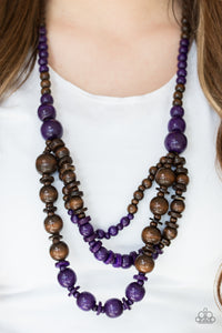 Paparazzi Accessories Rio Rainbows - Purple Necklace & Earrings 