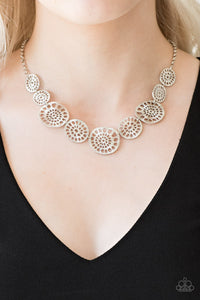 Paparazzi Accessories Your Own Free WHEEL - Silver Necklace & Earrings 