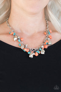Paparazzi Accessories Quarry Trail - Orange Necklace & Earrings 
