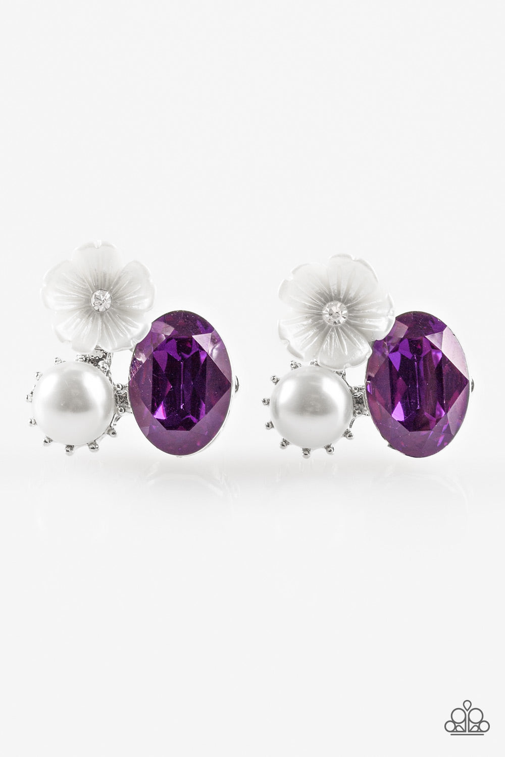 Paparazzi Accessories Lily Lagoon - Purple Post Earrings 