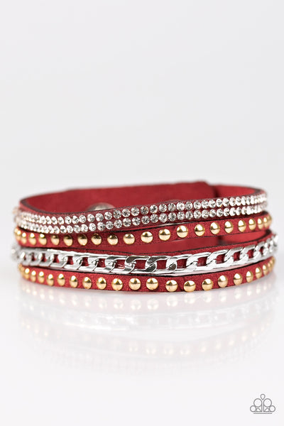 Paparazzi Accessories Hot GLAM! - Red Bracelet 