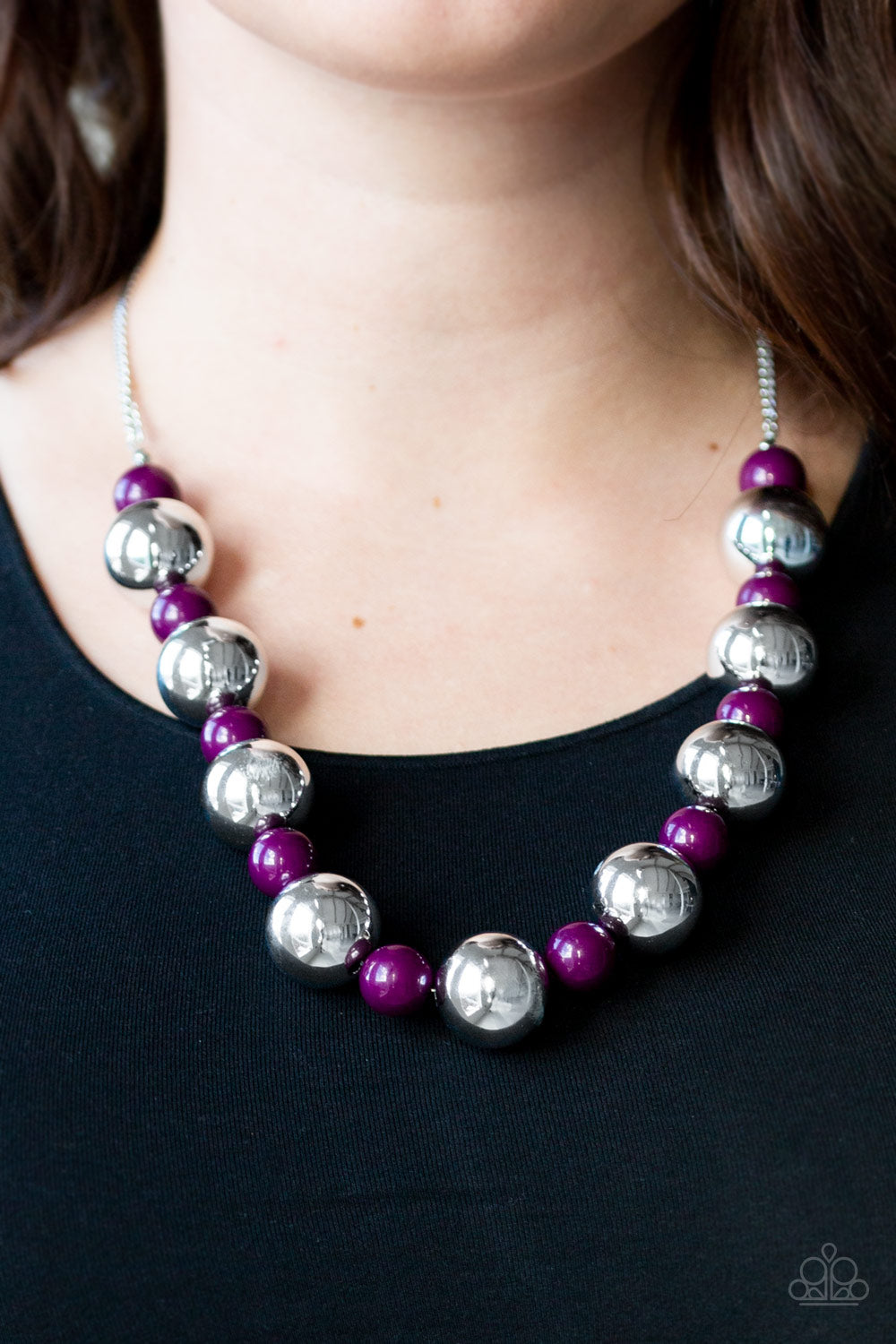 Paparazzi Accessories Top Pop - Purple Necklace & Earrings 