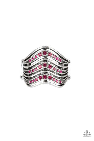 Paparazzi Accessories Fashion Finance - Pink Ring